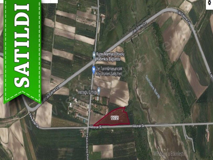 Arnavutköy Dursunköyde Satılık Arsa , 830 m2 Yola Cephe