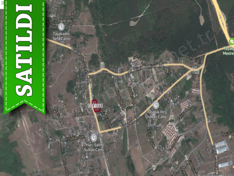 Arnavutköy Tayakadında Satılık Arsa , 266 M2 Cadde Cephe Çevrili