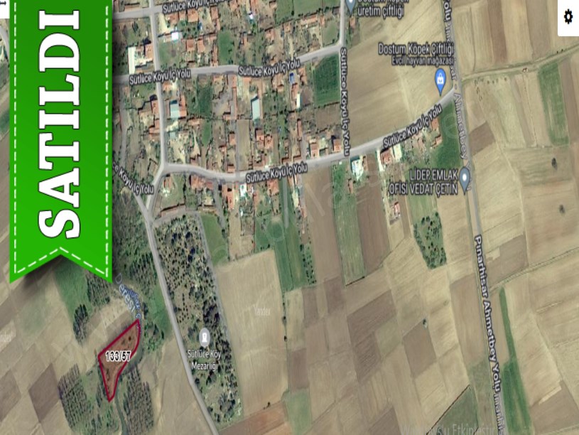 Kırklareli Pınarhisar Sütlüce,de Satılık Tarla , 2,063 M2 Müstakil