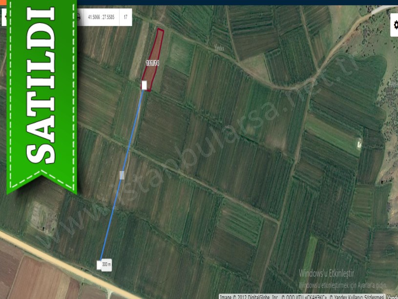 Kırklareli Pınarhisar Sütlüce,de Satılık Tarla , 2,183 M2 Yolu Var Müstakil