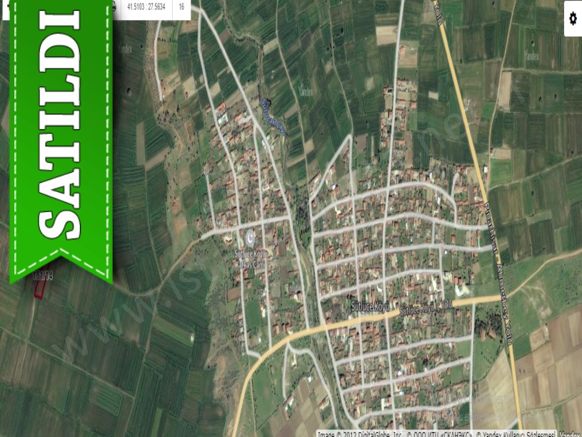 Kırklareli Pınarhisar Sütlüce,de Satılık Tarla , 2,183 M2 Yolu Var Müstakil