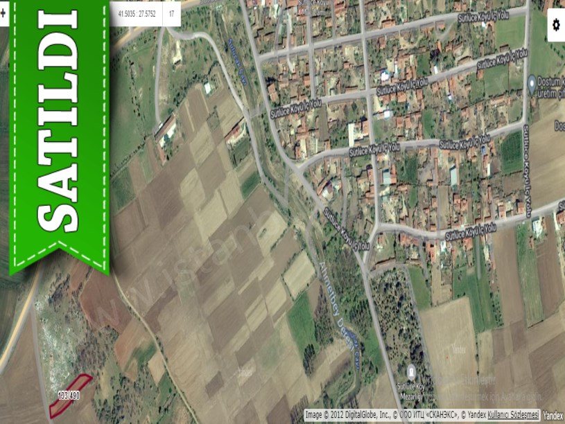 Kırklareli Pınarhisar Sütlüce,de Satılık Tarla , 1,102 M2 Köye Yakın Yolu Var