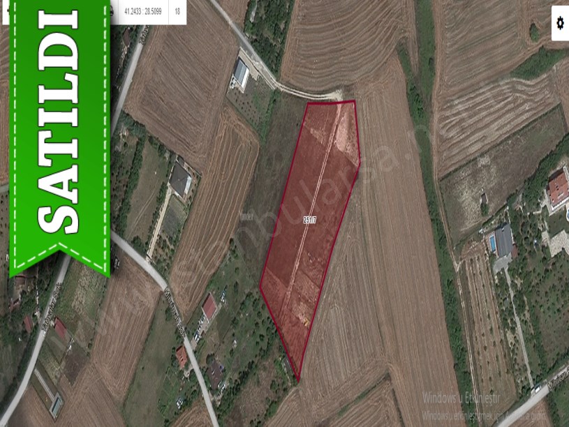 Çatalca Kestanelikte Satılık Arsa , 523 M2 Evlerin Yakını Yolu Var