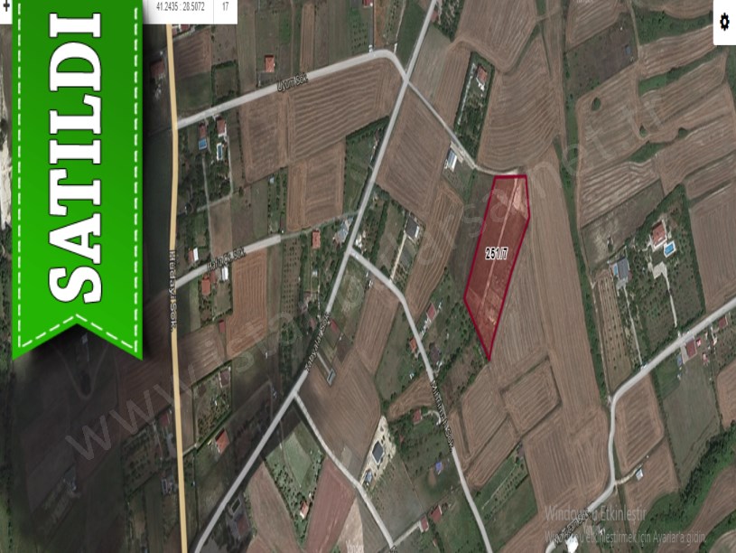 Çatalca Kestanelikte Satılık Arsa , 523 M2 Evlerin Yakını Yolu Var