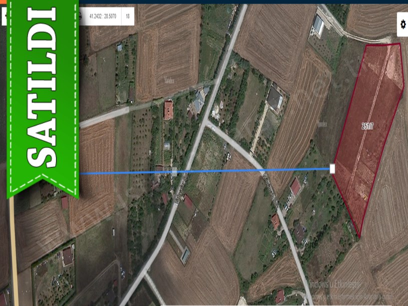 Çatalca Kestanelikte Satılık Arsa , 523 M2 Evlerin Yakını Yolu Var