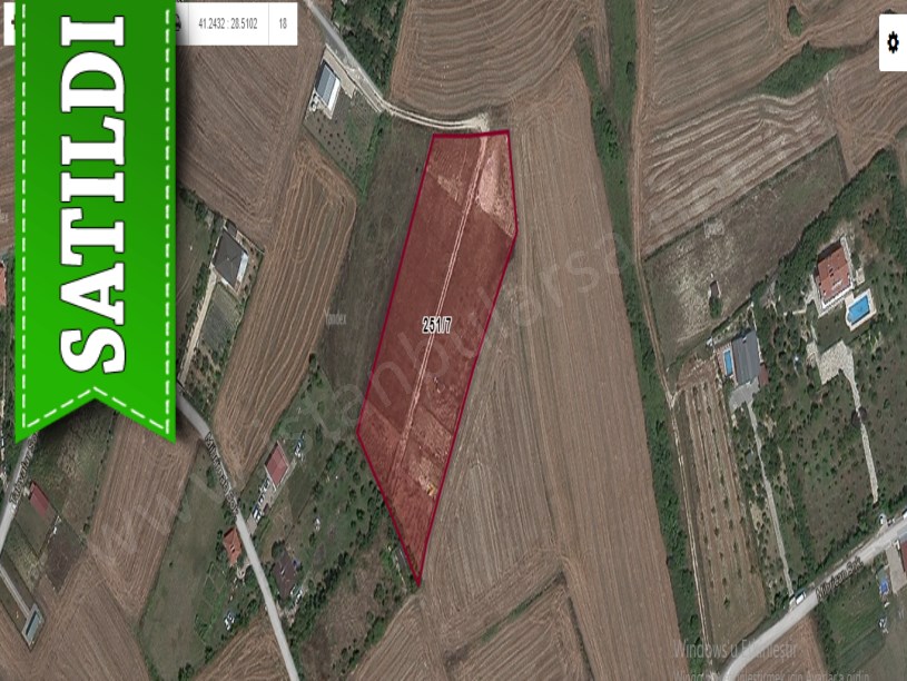 Çatalca Kestanelikte Satılık Arsa , 523 M2 Evlerin Yakını Yolu Var