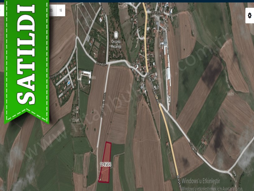 Çatalca Örcünlüde Satılık Arsa , 663 M2 Yolu Var 