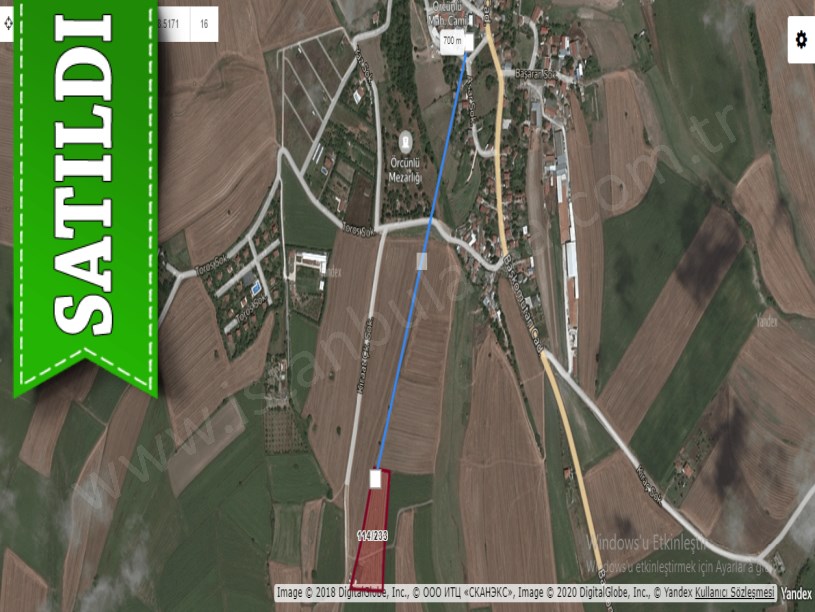 Çatalca Örcünlüde Satılık Arsa , 663 M2 Yolu Var 
