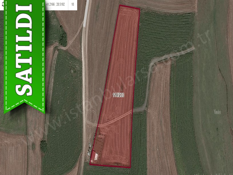 Çatalca Örcünlüde Satılık Arsa , 663 M2 Yolu Var 