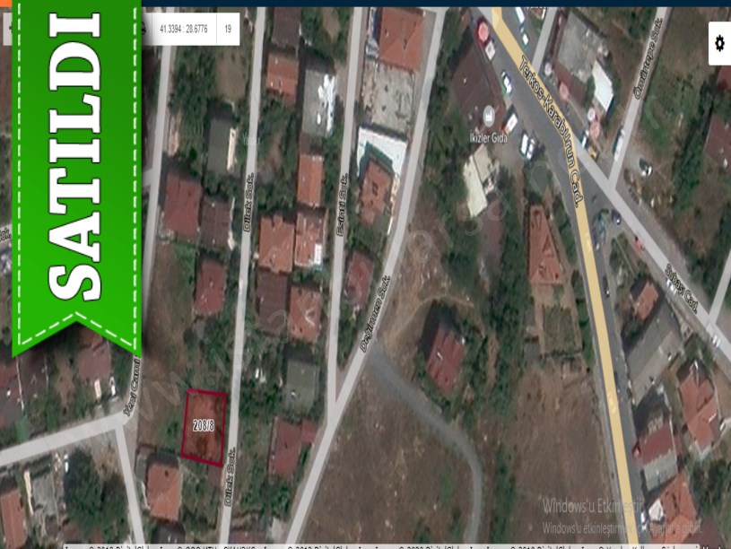 Arnavutköy Karaburunda Satılık Arsa , 212 M2 Müstakil İmarlı Merkezde