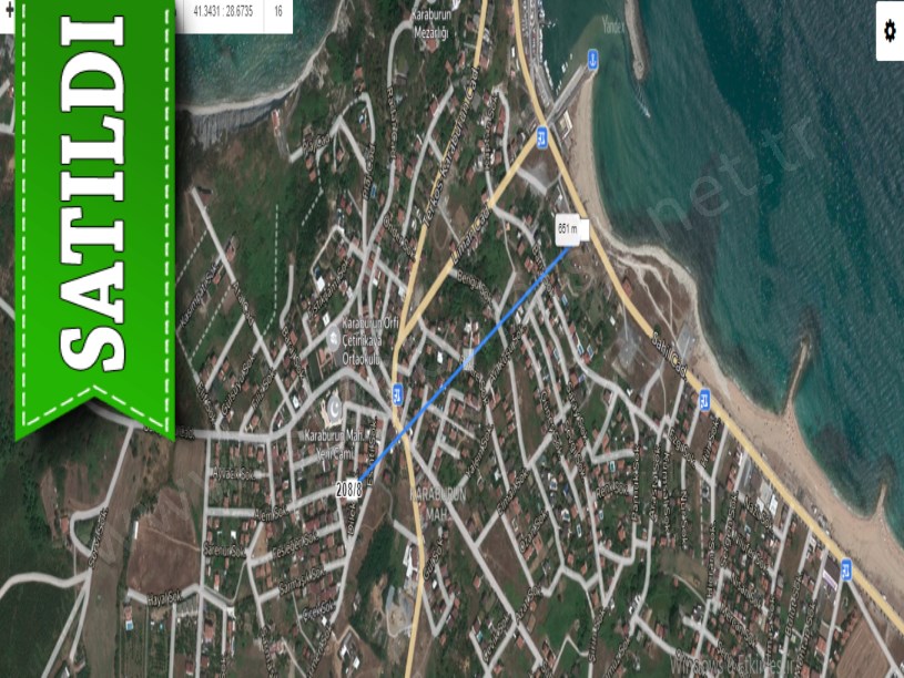 Arnavutköy Karaburunda Satılık Arsa , 212 M2 Müstakil İmarlı Merkezde