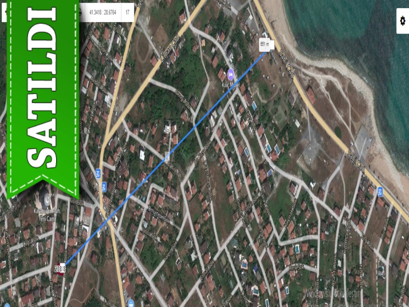 Arnavutköy Karaburunda Satılık Arsa , 212 M2 Müstakil İmarlı Merkezde