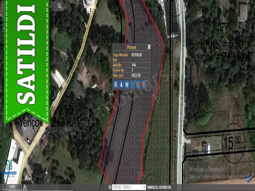 Arnavutköy Boyalıkta Satılık Arsa , 1,300 M2 Caddeye Yakın İmarlı