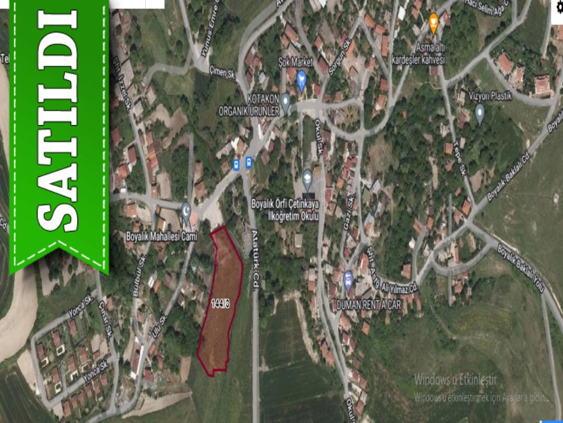 Arnavutköy Boyalıkta Satılık Arsa , 1,300 M2 Caddeye Yakın İmarlı