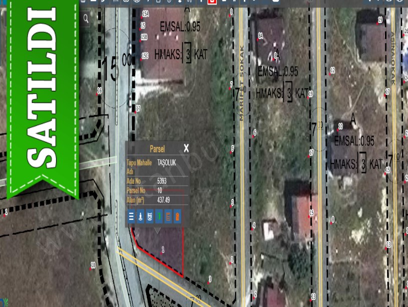 Arnavutköy Taşolukta Satılık Arsa , 438 M2 Cadde Cephe Köşe Başı