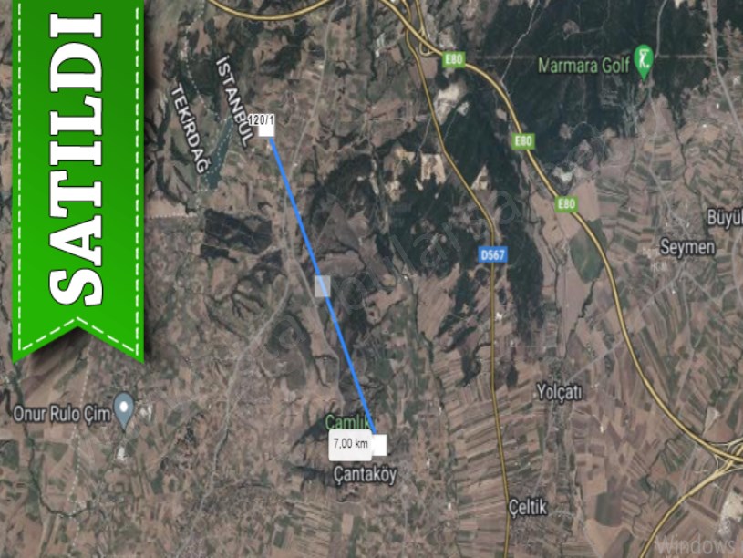 Silivri Çantada Satılık Arsa , 265 m2 Etrafı Çevrili