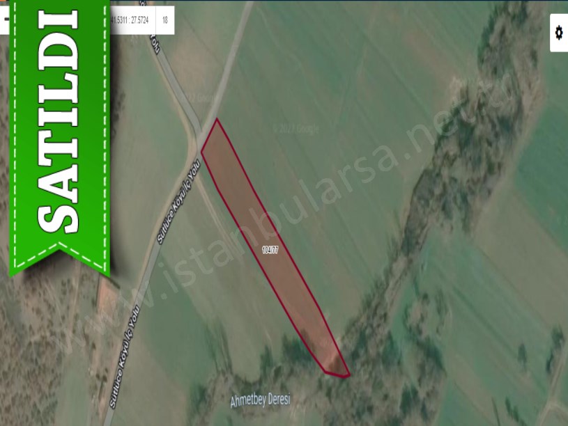 Kırklareli Pınarhisar Sütlüce,de Satılık Tarla , 3,526 M2 Asfalt Yola Cephe Müstakil