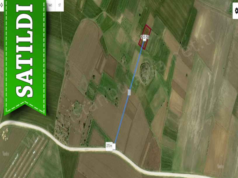 Kırklareli Vize Hasbuğa Köyünde  Satılık Tarla , 1,264 M2 Evlerin Yakını Yola Cephe
