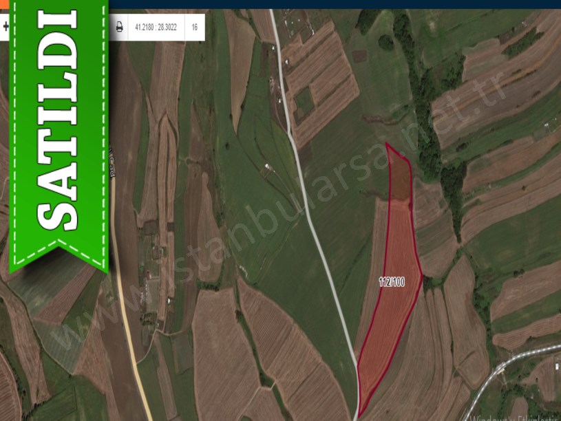 Silivri Bekirlide Satılık Arsa ,992 m2 Yola Cephe Hisseli 