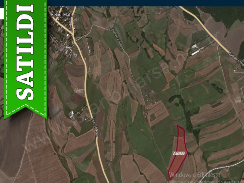 Silivri Bekirlide Satılık Arsa ,992 m2 Yola Cephe Hisseli 