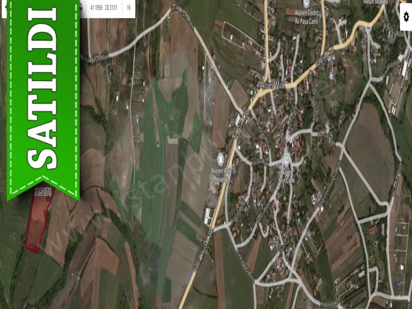 Silivri Akörende Satılık Arsa ,894 m2 Evlerin Yakını