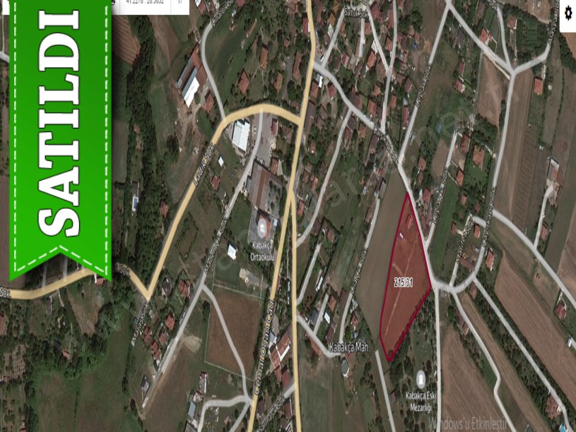 Çatalca Kabakçada Satılık Arsa , 300 m2 Şehir Merkezinde
