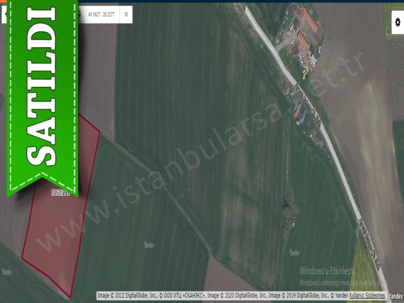 Silivri Fenerköyde Satılık Arsa , 1,212 M2 Çaplı Yolu Var