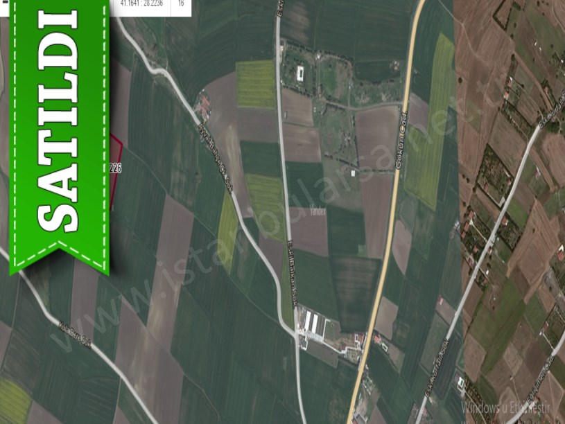 Silivri Fenerköyde Satılık Arsa , 1,212 M2 Çaplı Yolu Var