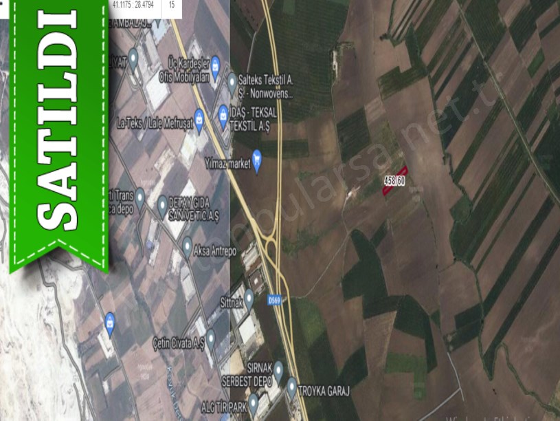 Çatalca Ferhatpaşada Satılık Arsa , 500 M2 Yolu Var Hisseli