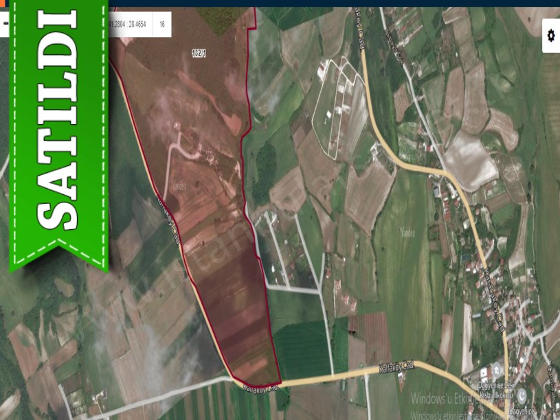 Çatalca Dağyenicede Satılık  Arsa , 4,815 M2 Anayola Cephe Çevrili