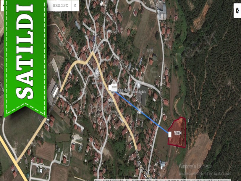 Çatalca Akalanda Satılık Arsa , 400 m2 Köy İçi Caddeye Yakın
