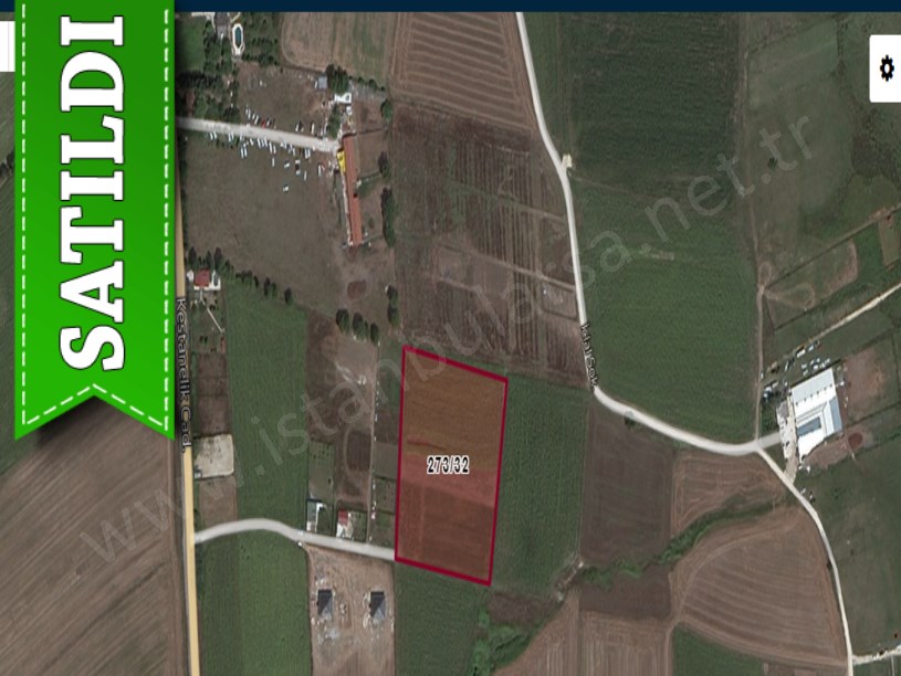 Çatalca Kestanelikte Satılık Arsa , 1,385 M2 Etrafı Çevrili Çaplı