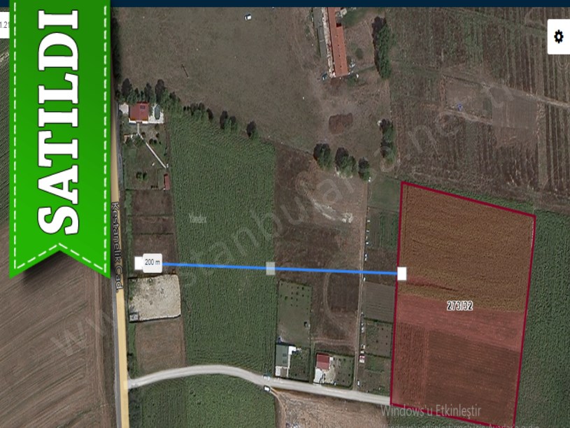 Çatalca Kestanelikte Satılık Arsa , 1,385 M2 Etrafı Çevrili Çaplı