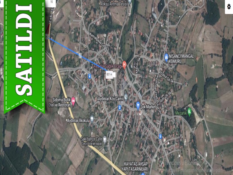 Çatalca Aydınlarda Satılık Arsa , 2,173 m2 Asfalt Yola Cephe Müstakil