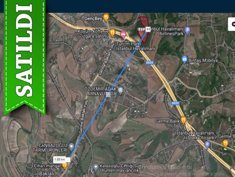 Arnavutköy Baklalıda Satılık Arsa , 200 m2 Yolu Var Caddeye Yakın 