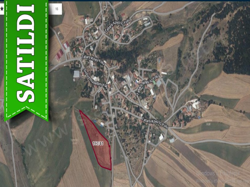 Tekirdağ Hayrabolu Tatarlı Mah. Satılık Arsa , 1,010 m2 Köy İçi Yola Cephe