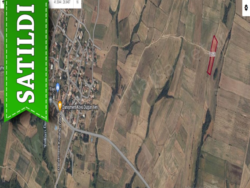 Tekirdağ Hayrabolu Danişmentte Satılık Tarla , 5,400 M2 Müstakil Resmi Yolu Var