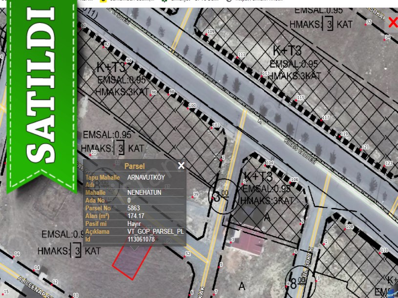 Arnavutköy Çardaktepede Satılık Arsa , 174 M2 Kıbrıs Caddesine Yakın İmarlı
