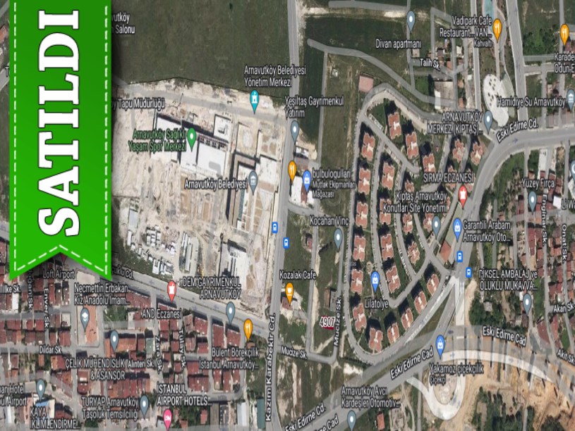 Arnavutköy Mustafa Kemalpaşa Mah Satılık Arsa , 200 M2 Müstakil İmarlı Caddeye Yakın