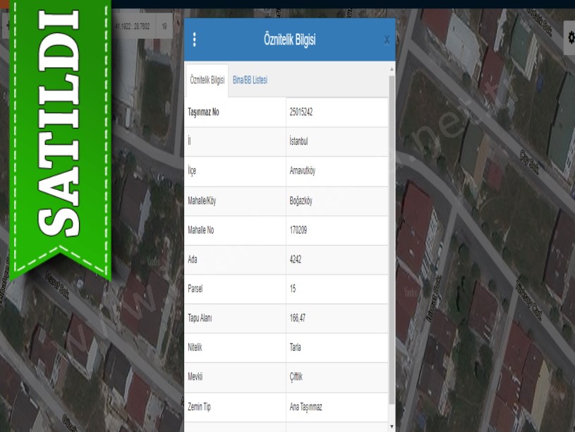 Arnavutköy Boğazköyde Satılık Arsa ,166 M2 Caddeye Yakın Müstakil