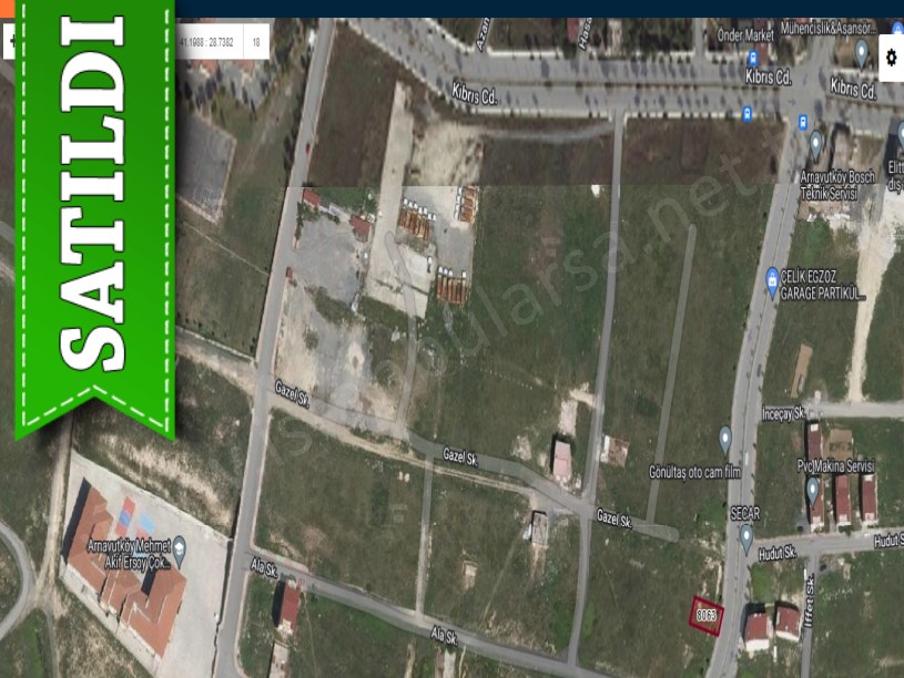 Arnavutköy İslambeyde Satılık Arsa , 200 M2 Cadde Cephe 3 Kat İmarlı
