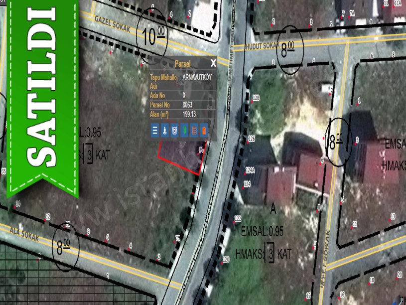 Arnavutköy İslambeyde Satılık Arsa , 200 M2 Cadde Cephe 3 Kat İmarlı