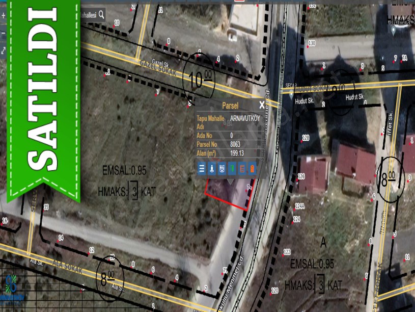 Arnavutköy İslambeyde Satılık Arsa , 200 M2 Cadde Cephe 3 Kat İmarlı