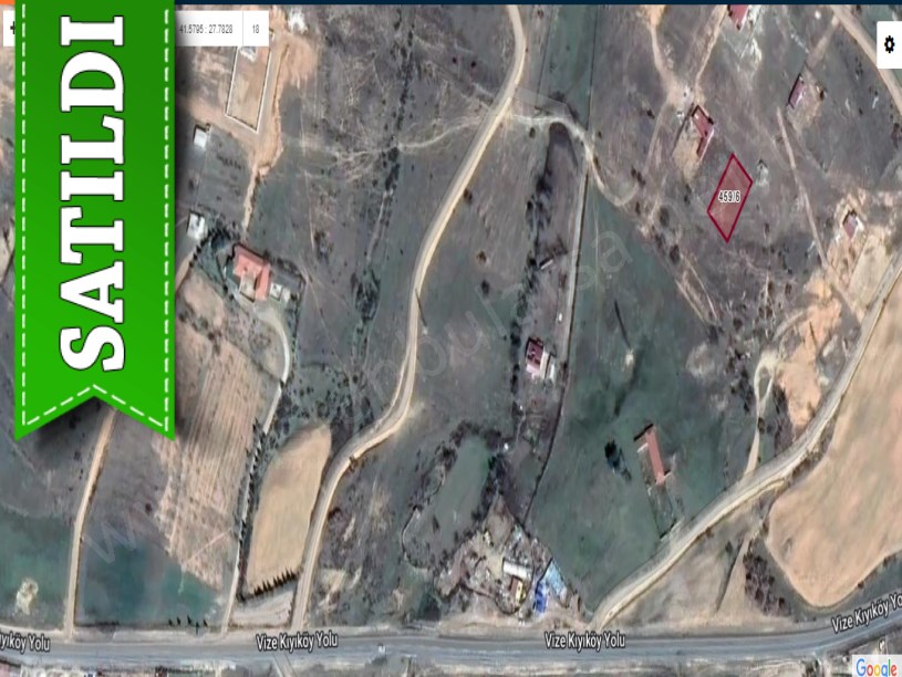 Kırklareli Vize Mehmet Akif Mah, Satılık Arsa , 459 m2 Müstakil
