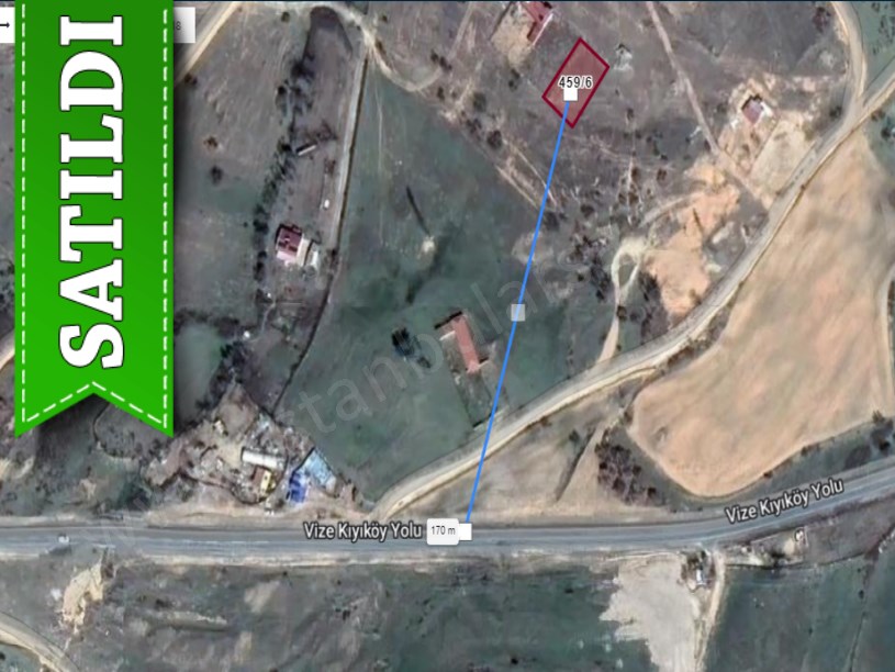 Kırklareli Vize Mehmet Akif Mah, Satılık Arsa , 459 m2 Müstakil