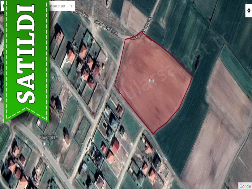 Tekirdağ Kapaklı Bahçeağıl Mah , Satılık Arsa , 480 m2 Merkezde 