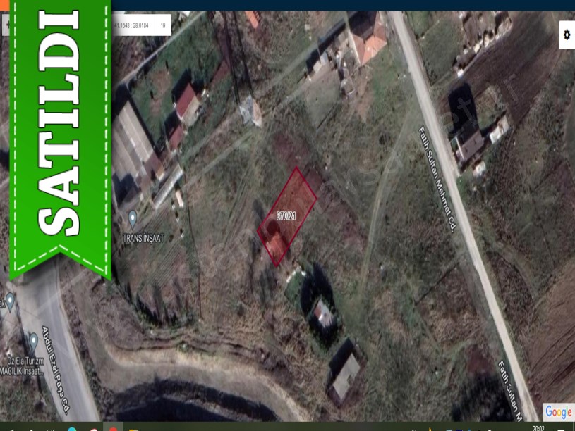 Arnavutköy Hadımköyde Satılık Arsa , 445 M2 Caddeye Yakın Müstakil