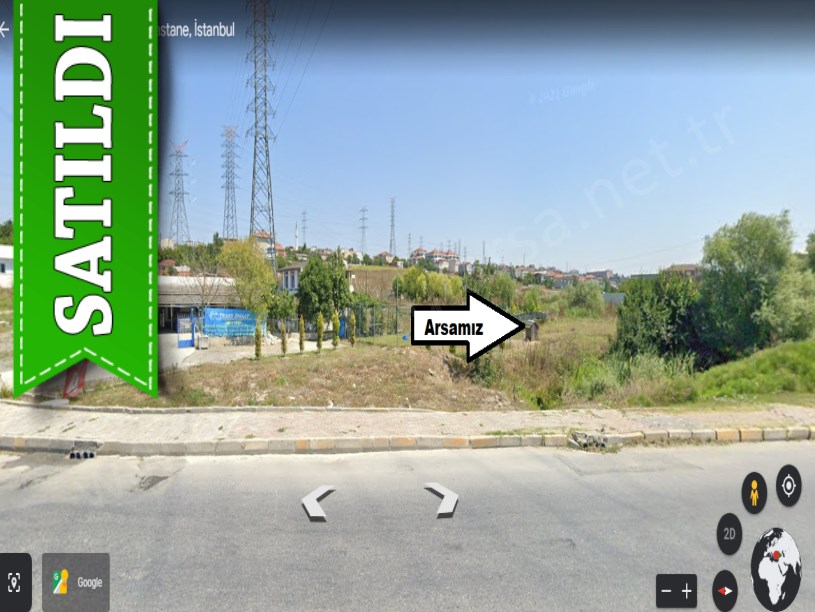 Arnavutköy Hadımköyde Satılık Arsa , 445 M2 Caddeye Yakın Müstakil