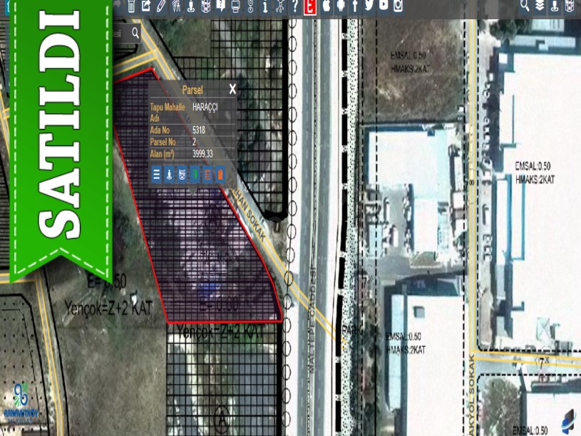 Arnavutköy Haraççı,da Satılık Arsa , 163 m2 Maltepe Caddesine Cephe 