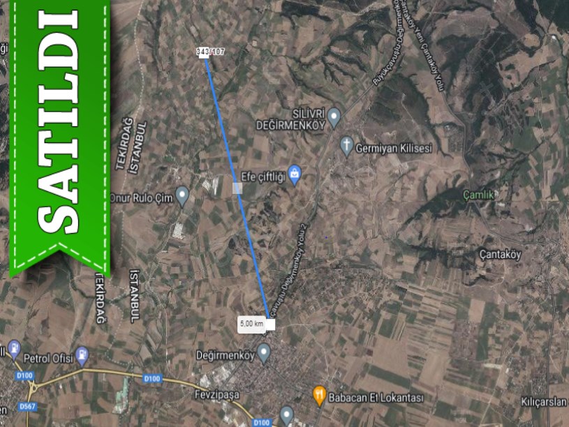 Silivri Değirmenköyde Satılık Arsa , 593 m2 Hisseli 